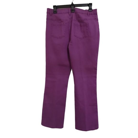 Womens Jeans Size 10P Mauve Flex Denim Straight Leg DG2 by Diane Gilman - Picture 4 of 8